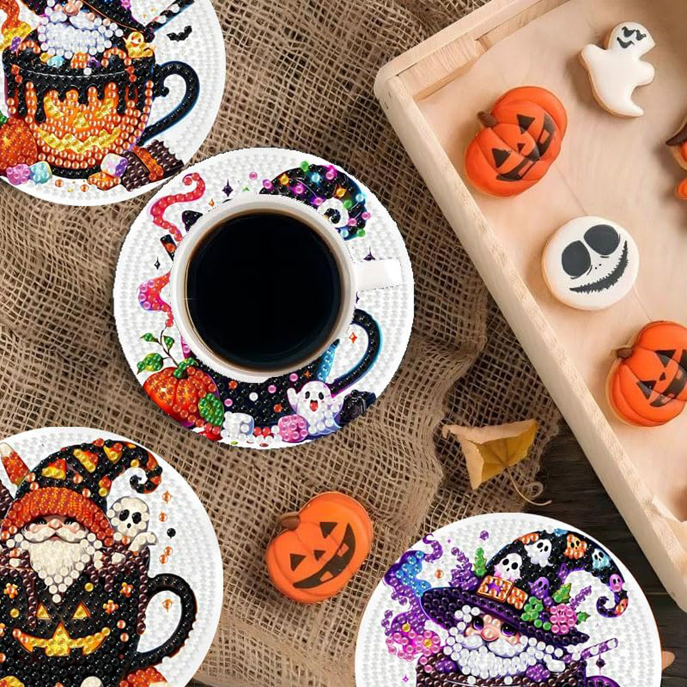 8PCS 5D Halloween Gnome Diamon - Art Craft For Adults ulasan dan harga