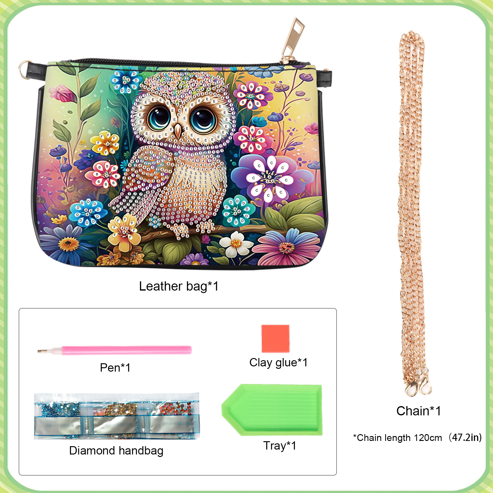 Colorful Owl Diamond Art Paint - Art Craft For Adults ulasan dan harga