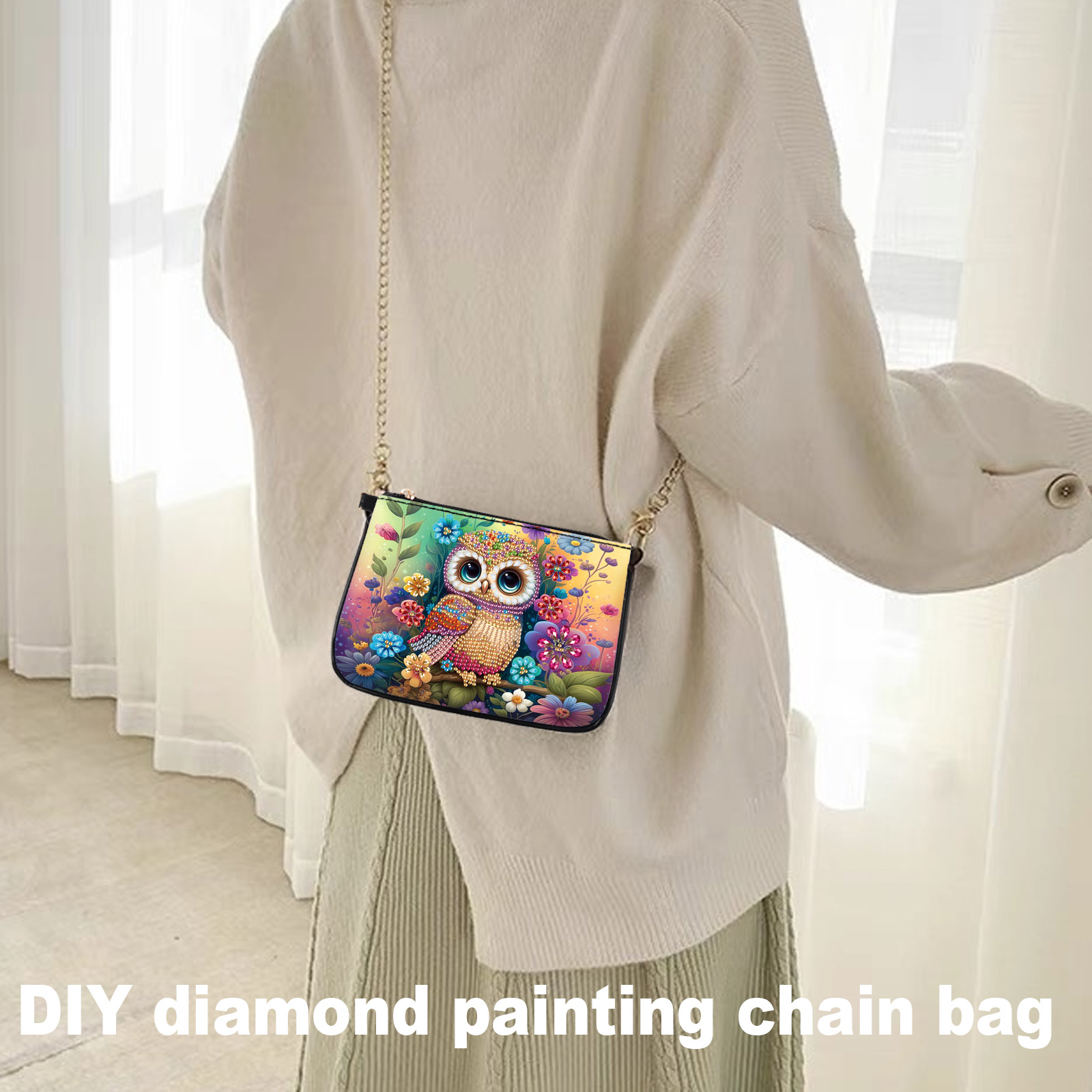 Colorful Owl Diamond Art Paint - Art Craft For Adults ulasan dan harga
