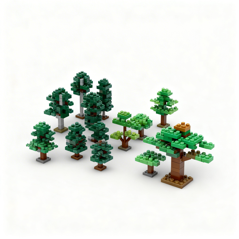 16946pcs MOC Tree City Model B - Art Craft Christmas Ideas ulasan dan harga