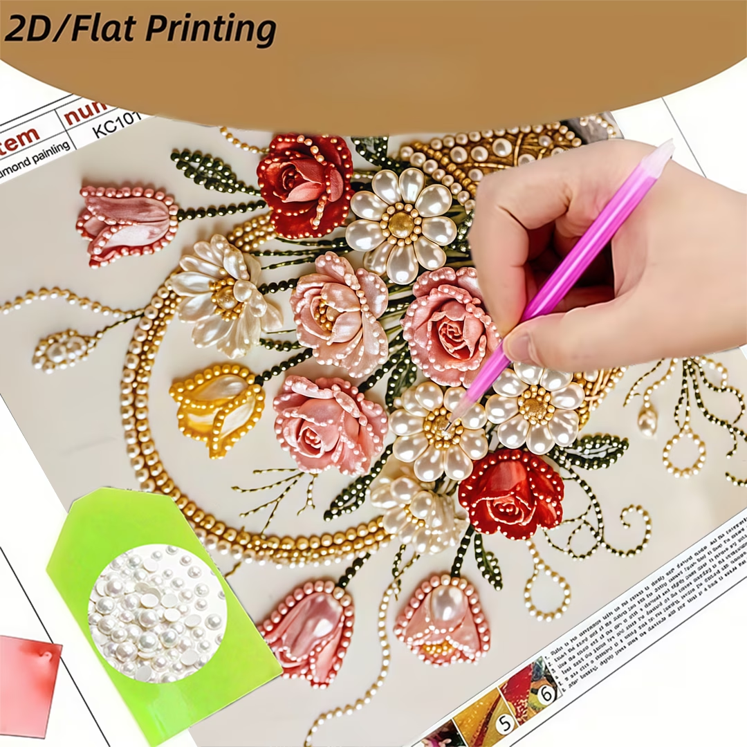 1 set, new DIY pearl painting, - Art Craft For Adults ulasan dan harga