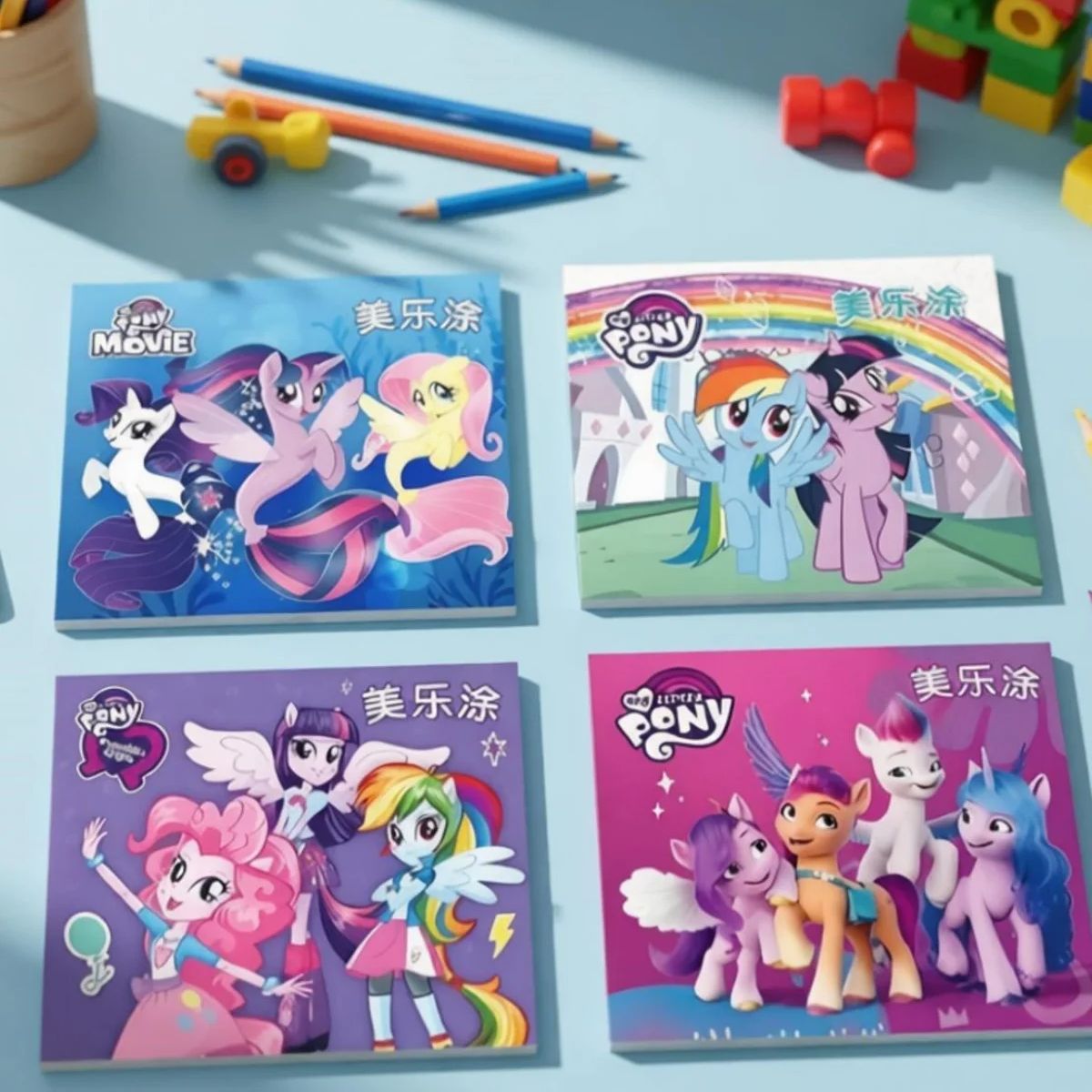 4 Pcs Drawing & Coloring Books - Art Craft Movement ulasan dan harga