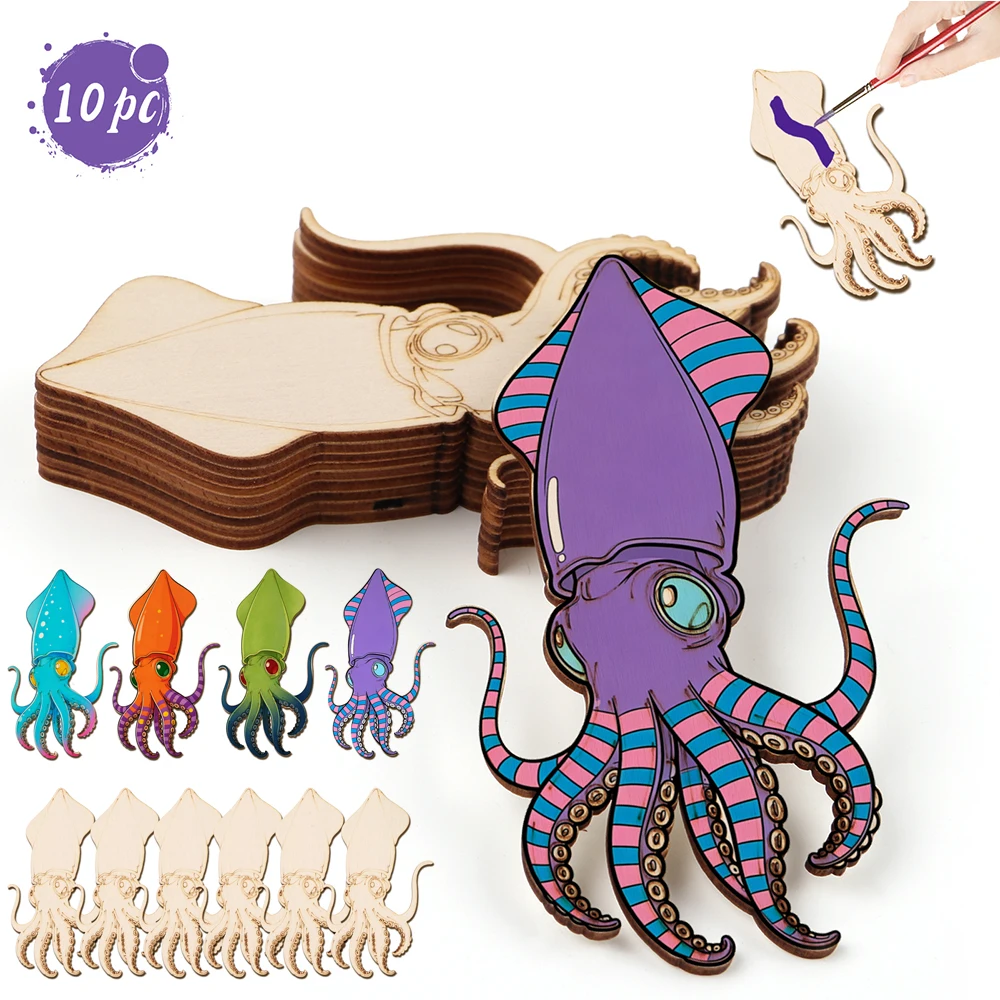 10pcs/set Unfinished Wood Craf - Art Crafting ulasan dan harga