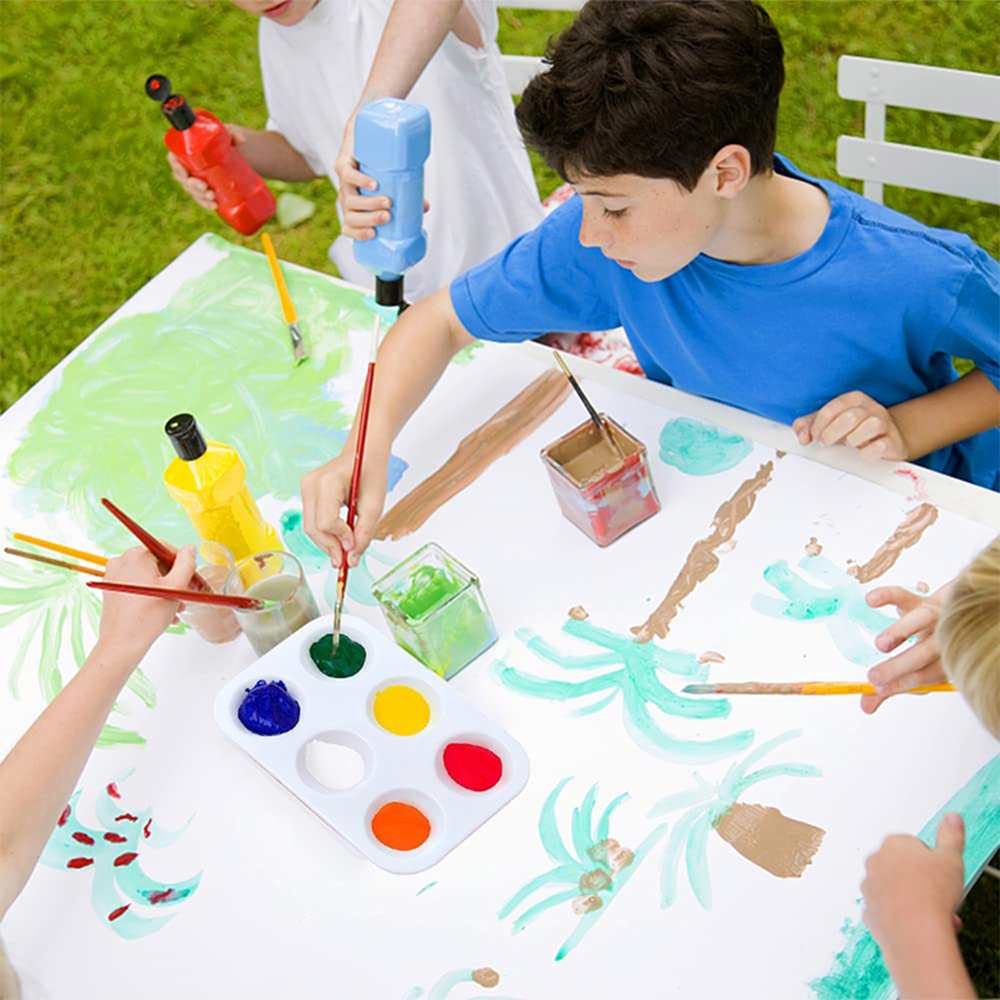 White Plastic Paint Tray Palet - Art Craft 3 Year Old ulasan dan harga