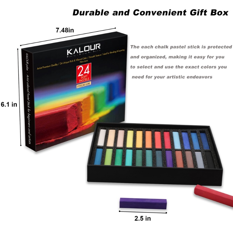 24Colors Set Soft Pastel Maste - Chalk Pastel Set ulasan dan harga