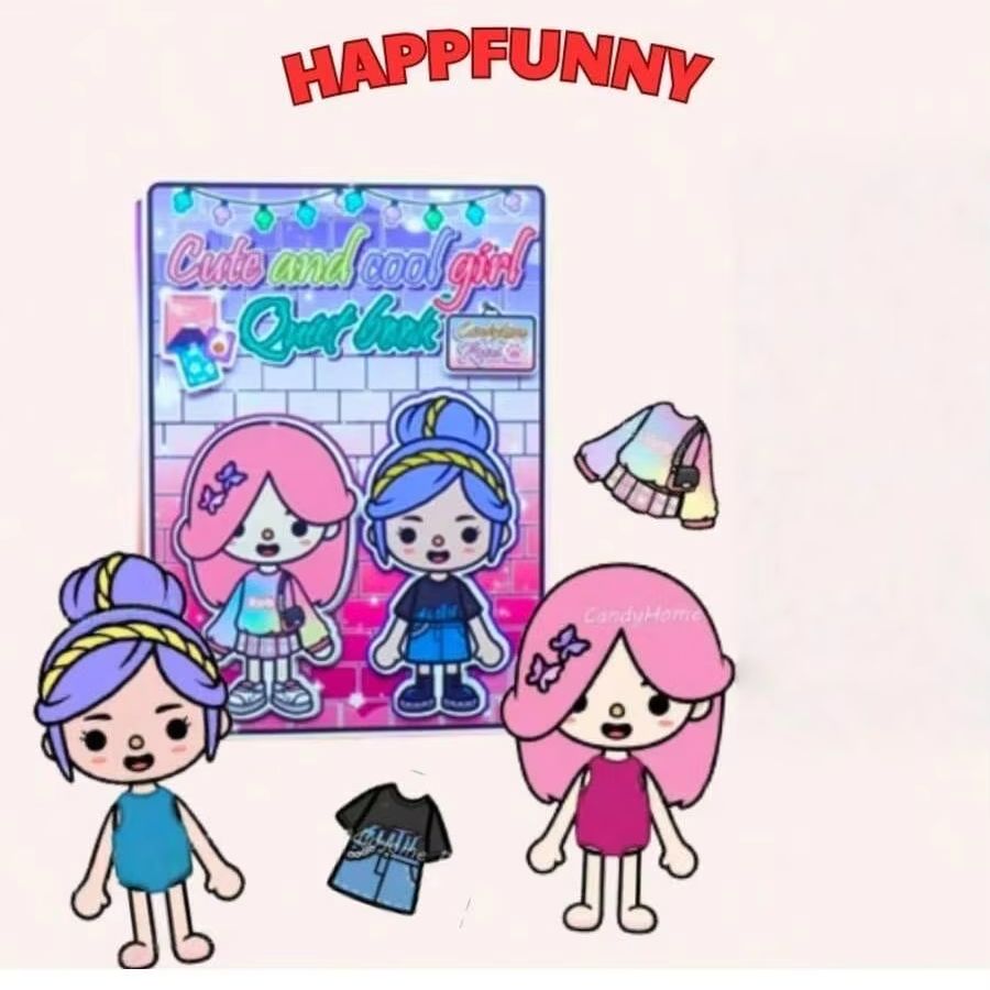 Paper Doll Theme DIY Sticker C - Art Craft 3 Year Old ulasan dan harga