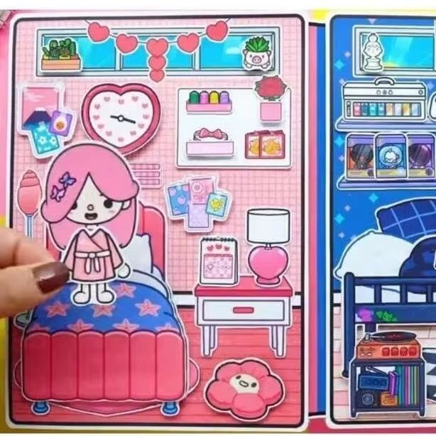 Paper Doll Theme DIY Sticker C - Art Craft 3 Year Old ulasan dan harga
