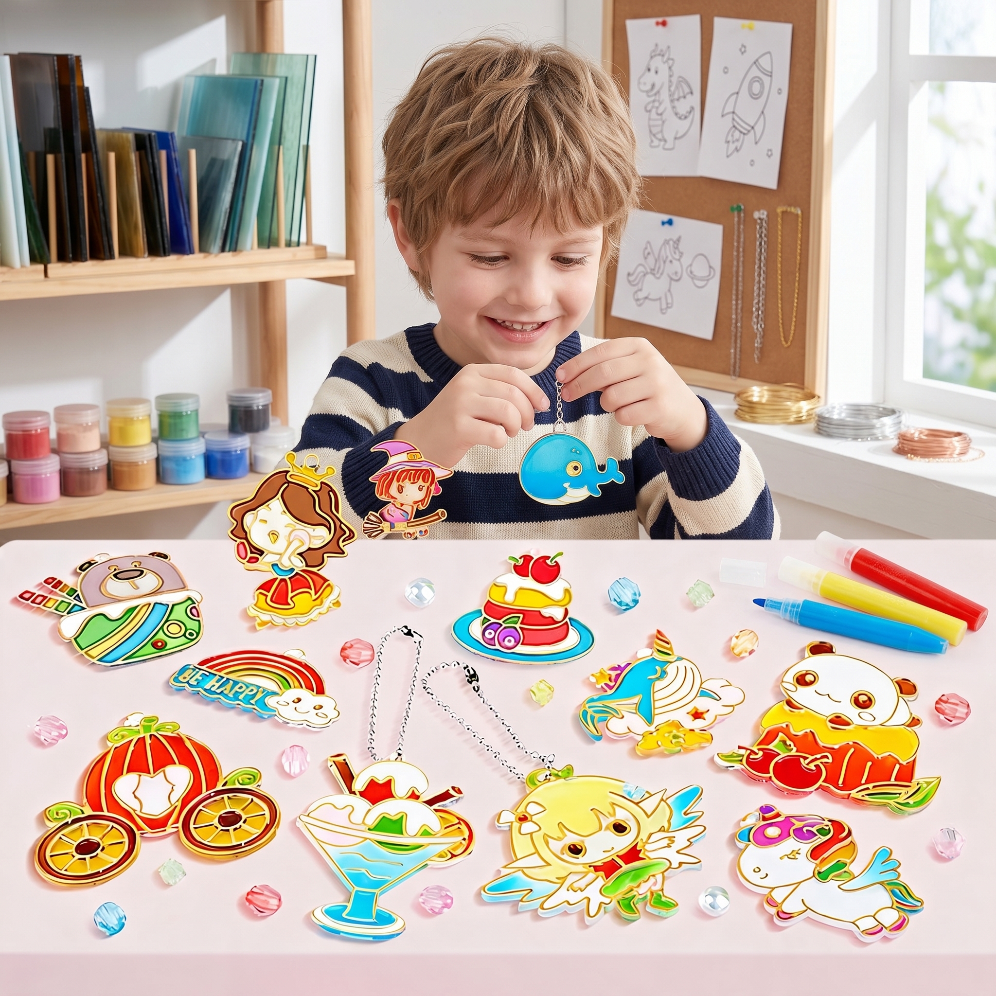 DIY Crystal Gel Painting Kit C - Art And Craft Nature ulasan dan harga