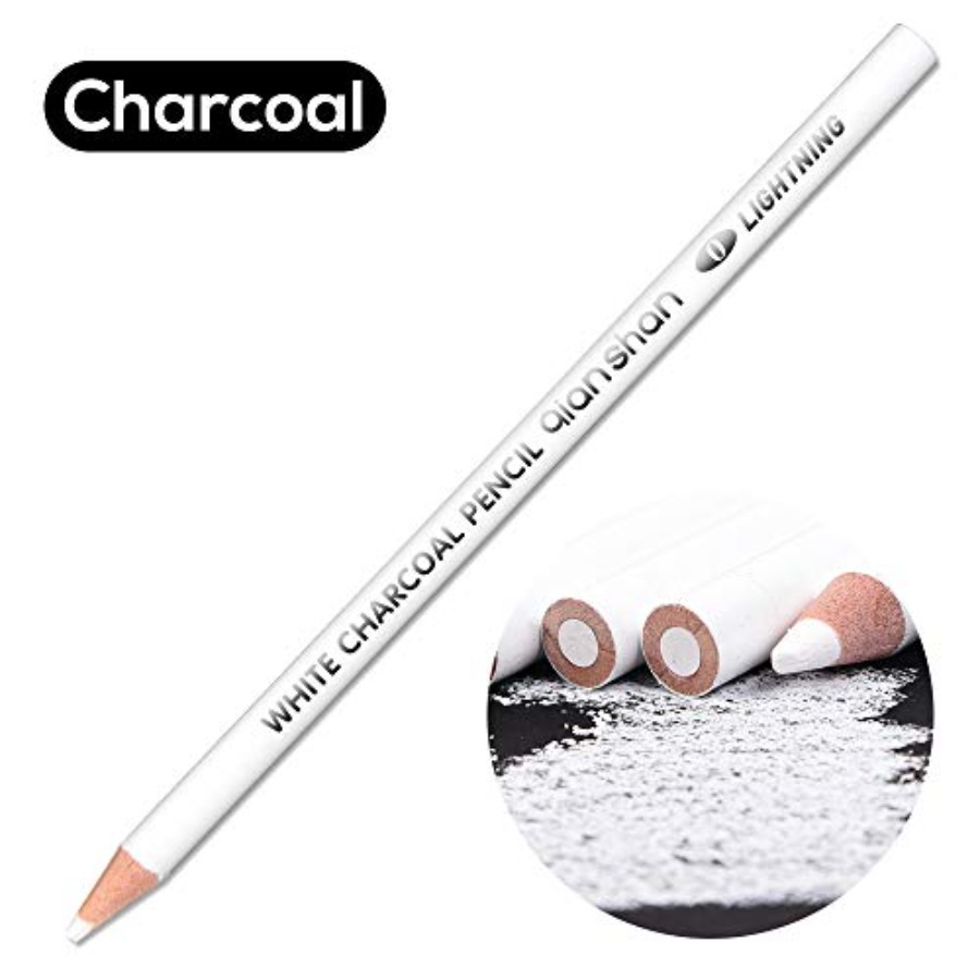 2 Pcs Black White Color Charco - Colored Pencil Professional ulasan dan harga