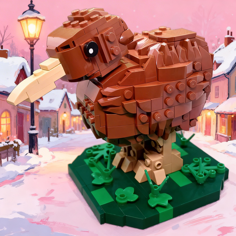 355pcs MOC Sculptures Kiwi Mod - Art Craft Christmas Ideas ulasan dan harga