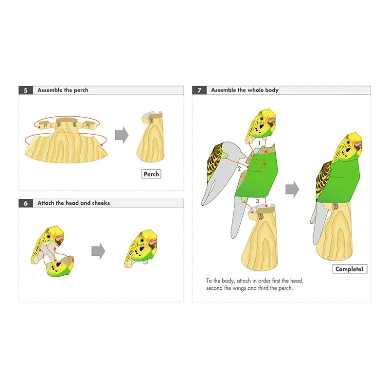 Budgerigar Parrot Bird Handmad - Art And Craft Nature ulasan dan harga