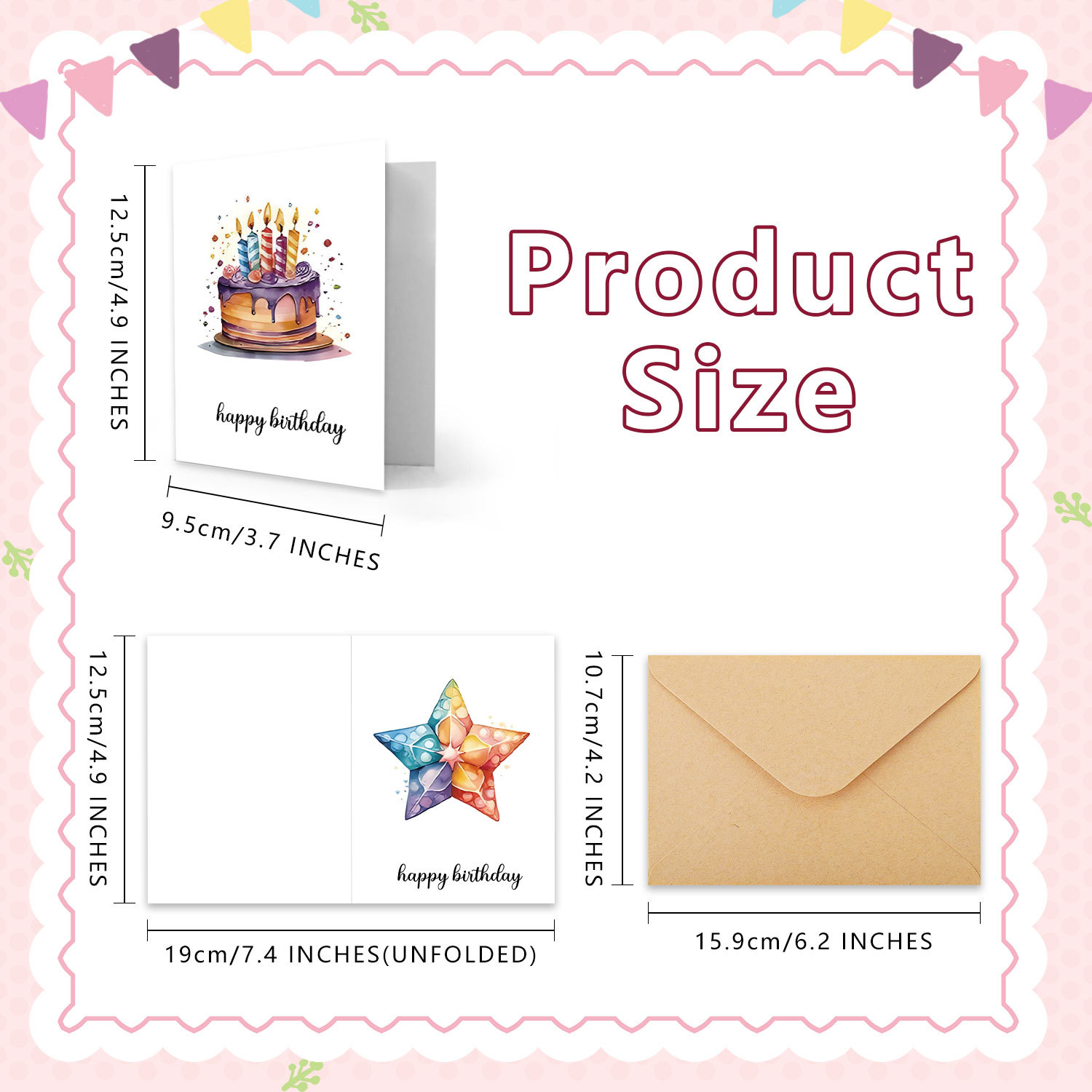 Handmade Watercolor Birthday C - Art Craft Movement ulasan dan harga