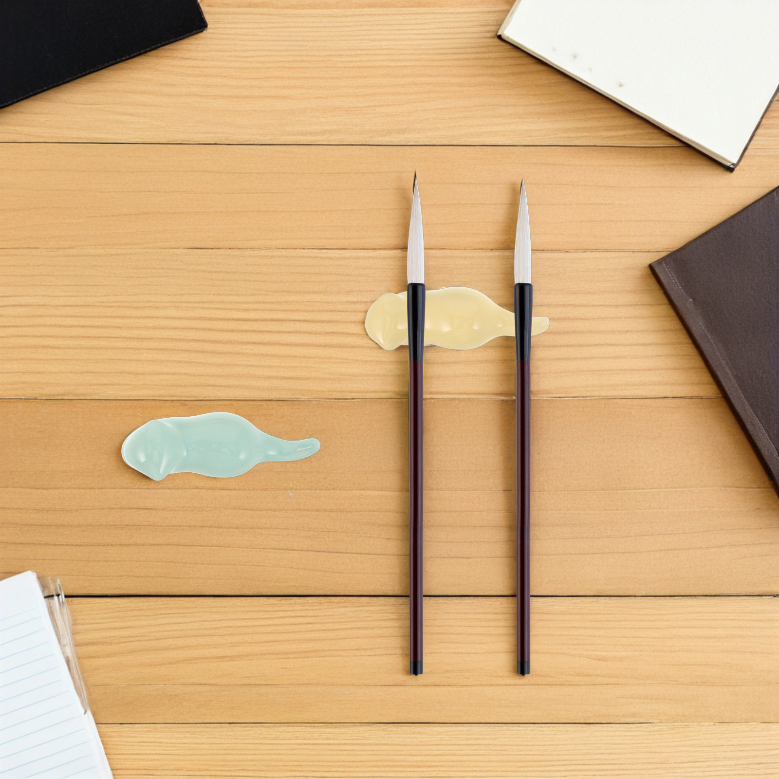 6Pcs Porcelain Calligraphy Bru - Watercolor Brush Pen ulasan dan harga