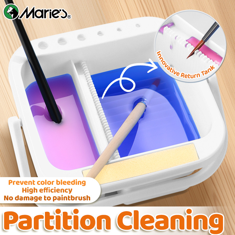 Marie's White Paint Brush Clea - Watercolor Brush Pen ulasan dan harga