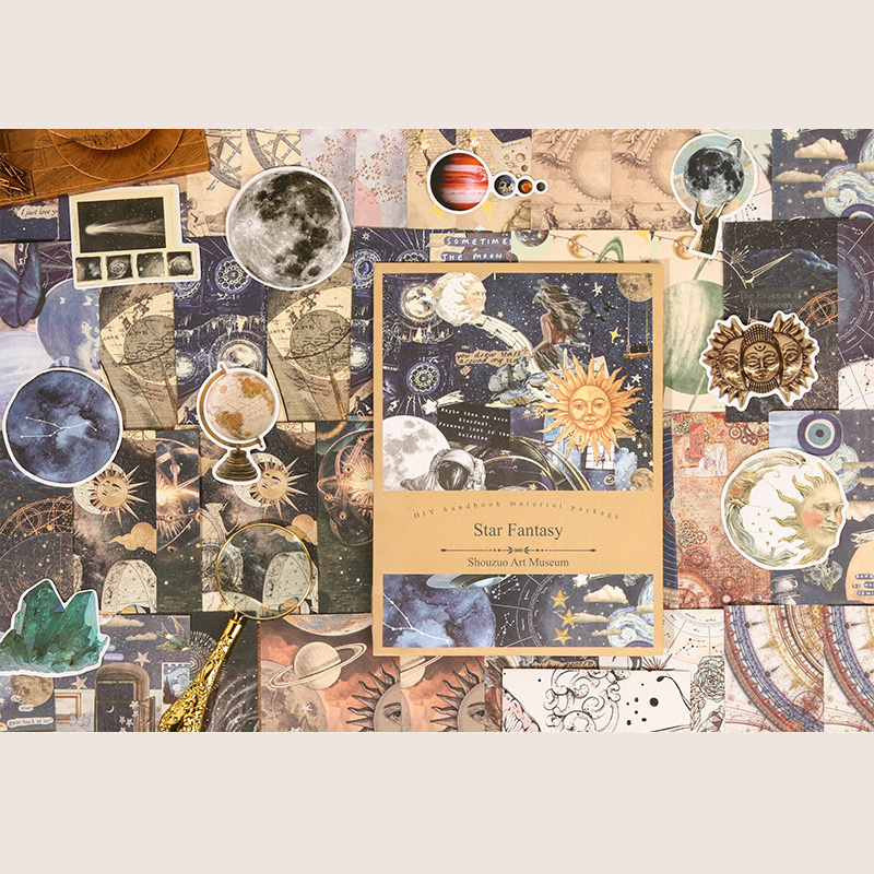 100pcs Sheets Vintage Art Pape - Art Craft Gallery ulasan dan harga