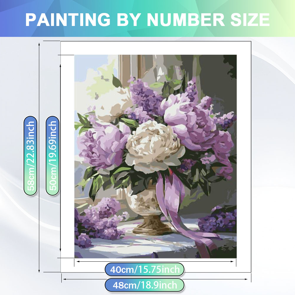 HUACAN Painting By Numbers Adu - Art Craft Number ulasan dan harga