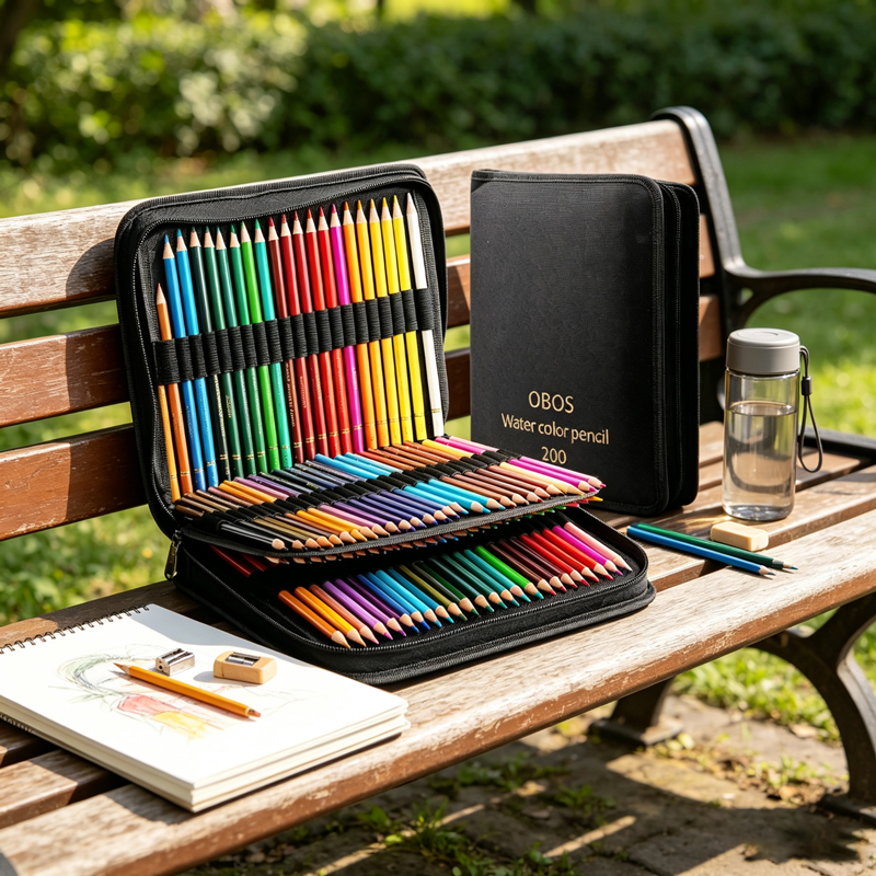 48/72/120/200 Colors Oil & Wat - Colored Pencil Professional ulasan dan harga