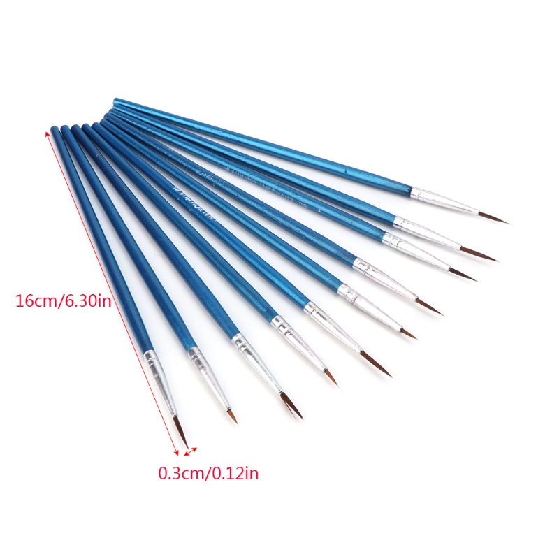 10PCS/Set Nylon Hair Paint Bru - Watercolor Brush Pen ulasan dan harga