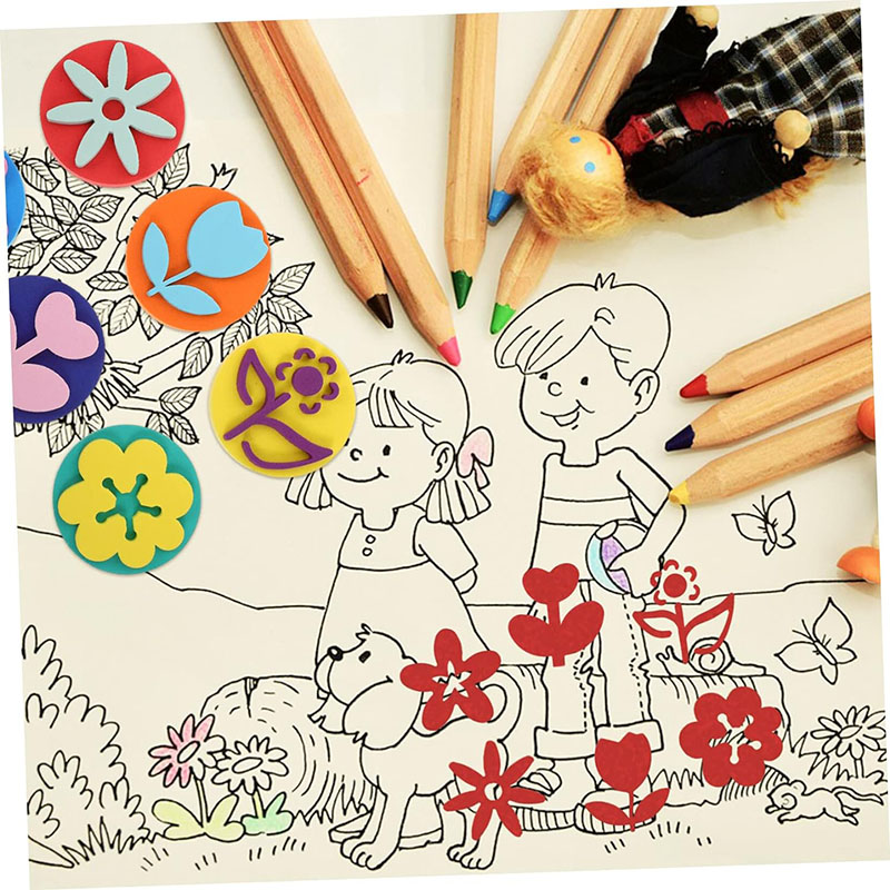 6Pcs/bag Foam Stamps for Paint - Art Craft 3 Year Old ulasan dan harga