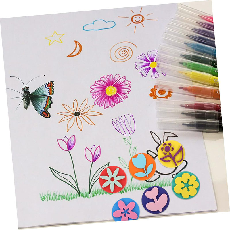 6Pcs/bag Foam Stamps for Paint - Art Craft 3 Year Old ulasan dan harga