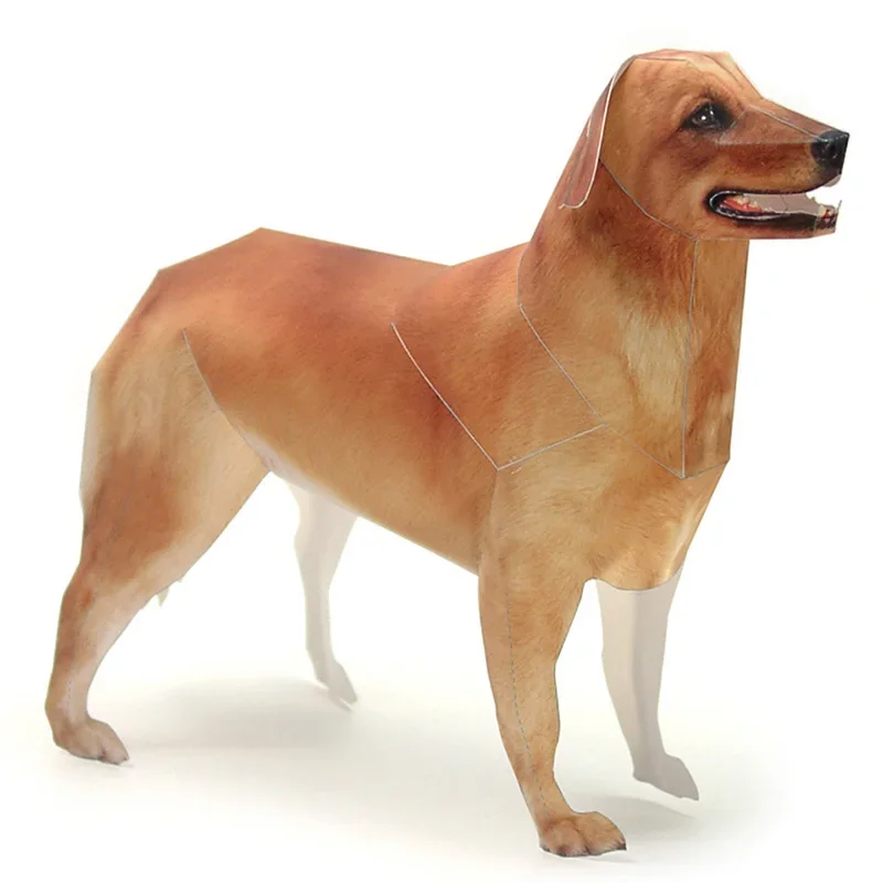 Golden Retriever Dog Paper Mod - Art And Craft Nature ulasan dan harga