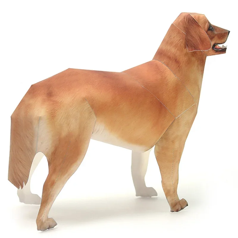 Golden Retriever Dog Paper Mod - Art And Craft Nature ulasan dan harga