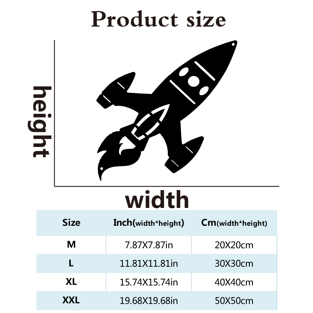 1pc Beauty Space Rocket Wall M - Art And Craft Rocket ulasan dan harga