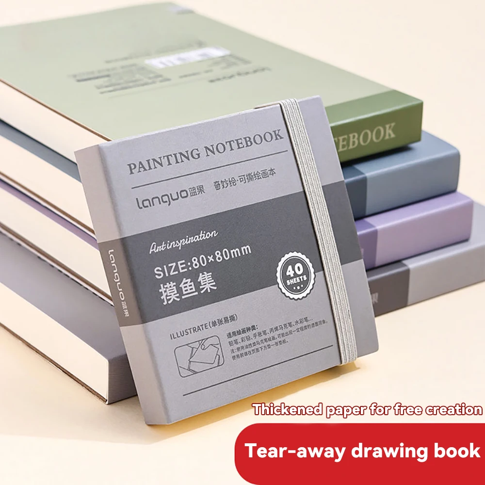 40sheet Tearable Drawing Noteb - Watercolor Brush Pen ulasan dan harga