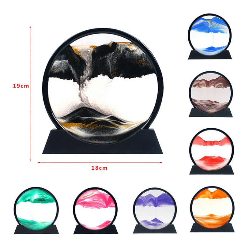 New！1Pcs 3D Hourglass Quicksan - Art Craft Movement ulasan dan harga