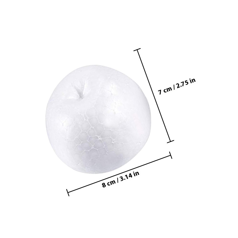 6Pcs Blank White Polystyrene D - Art Craft School ulasan dan harga