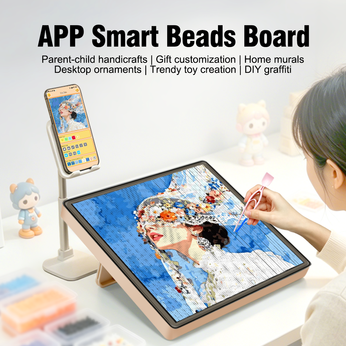 LED Fuse Beads Craft Pegboard  - Art Crafting ulasan dan harga
