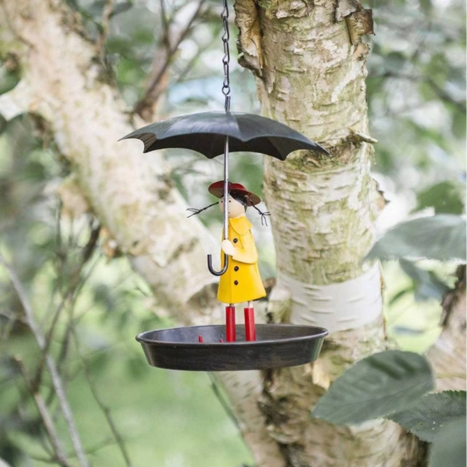 Girl with Umbrella Bird Feeder - Art Crafting ulasan dan harga