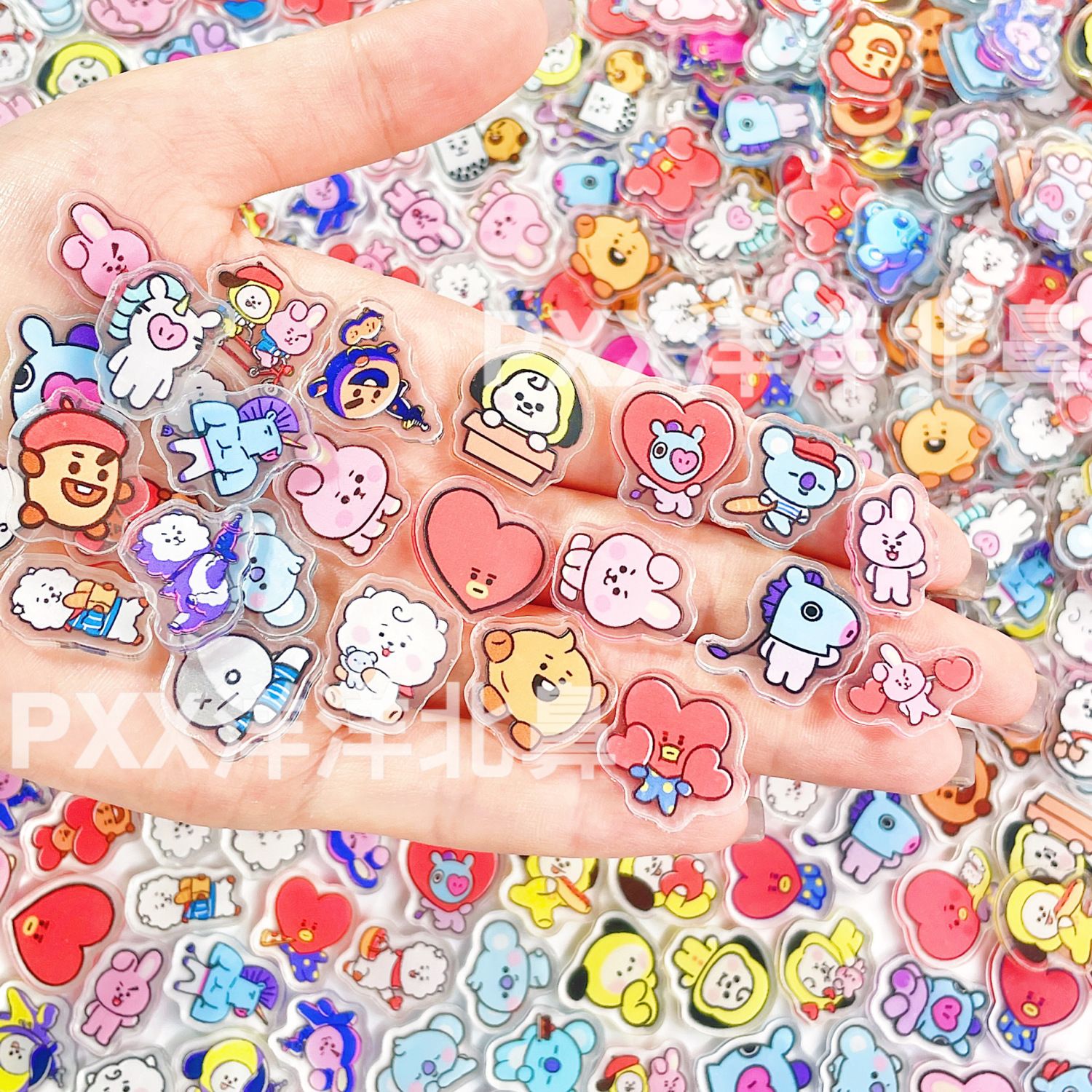 100pcs BT21 BTS single-layer 2 - Art Craft Market ulasan dan harga