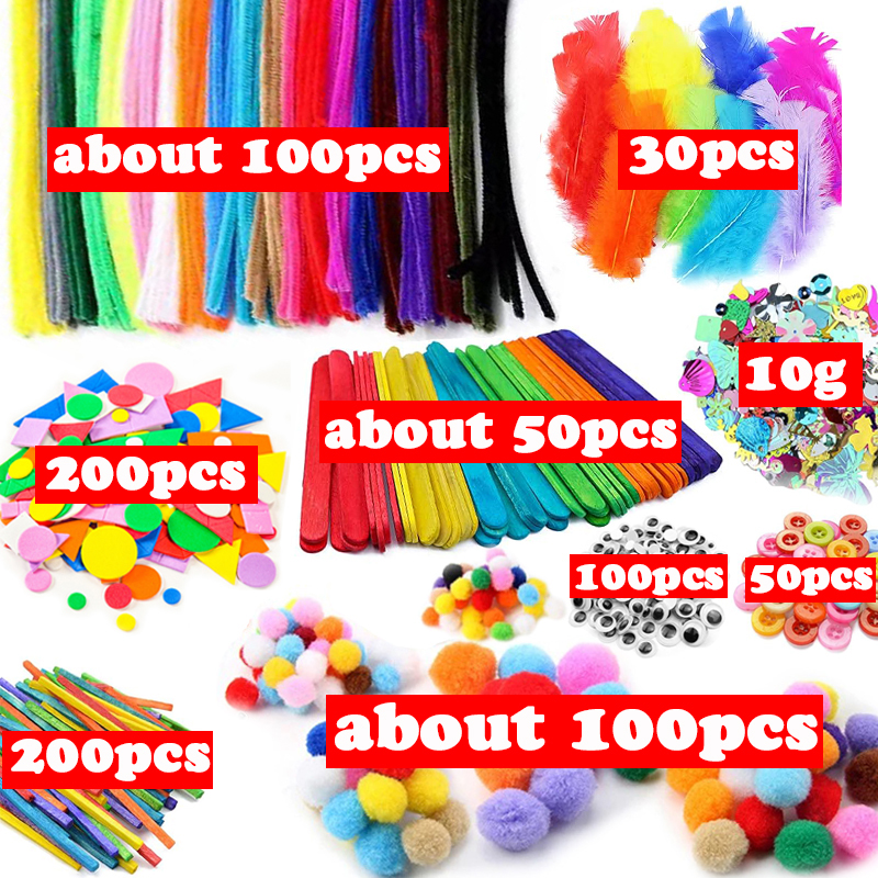 1000pcs Kids Crafts Art Suppli - Art And Craft Nature ulasan dan harga