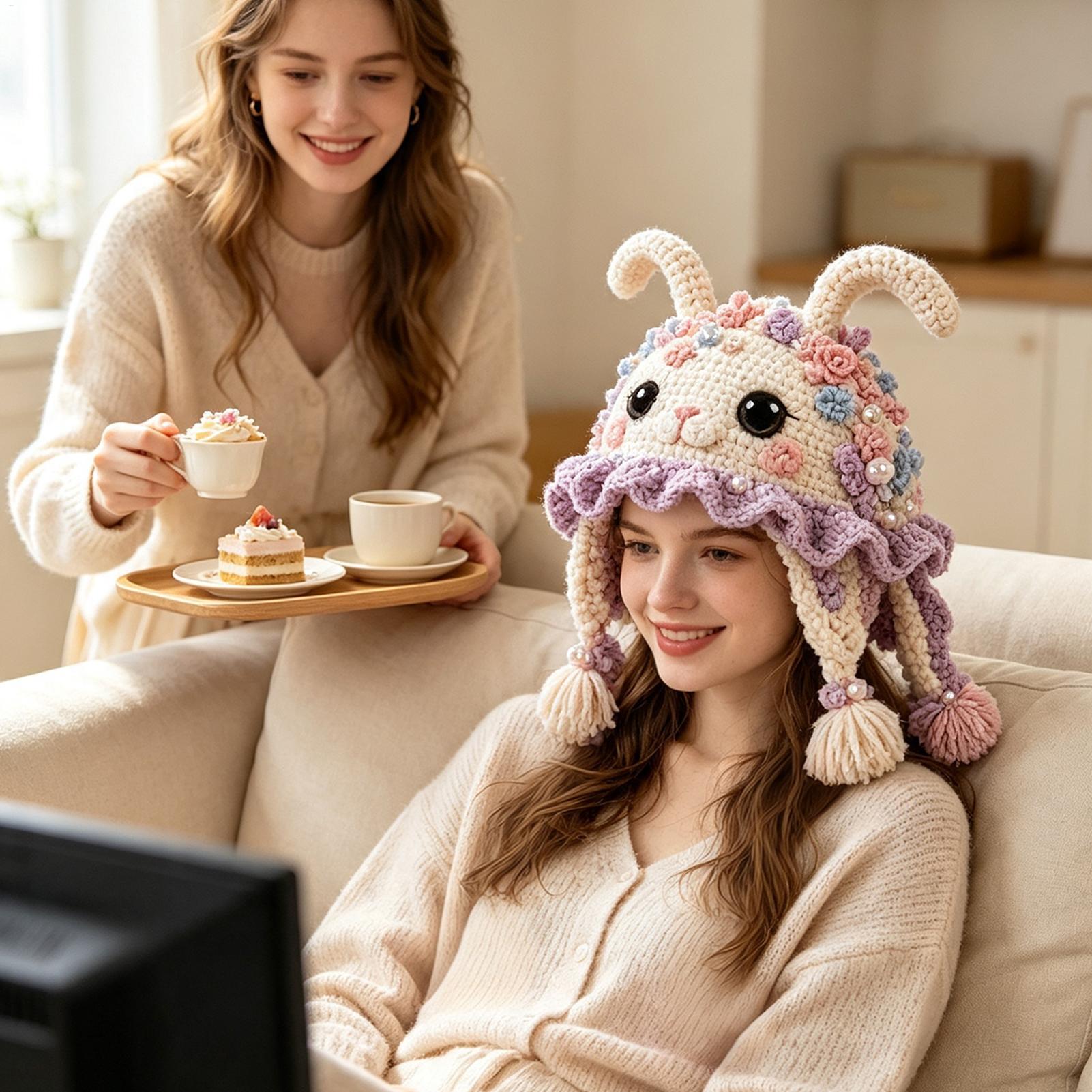 Hat Crochet Kit Handmade Sea A - Art Craft Girl ulasan dan harga