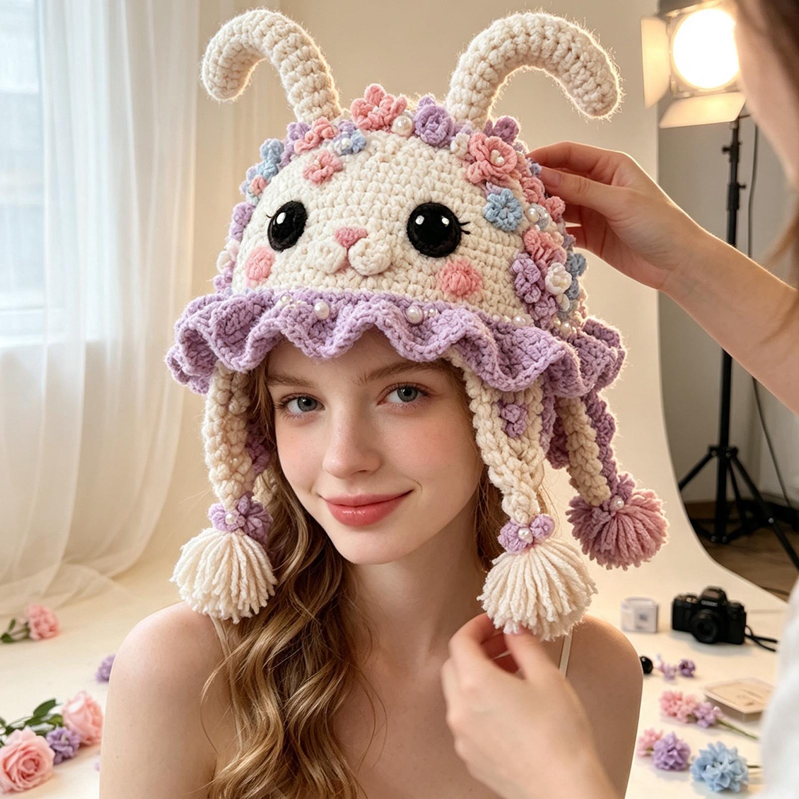 Hat Crochet Kit Handmade Sea A - Art Craft Girl ulasan dan harga