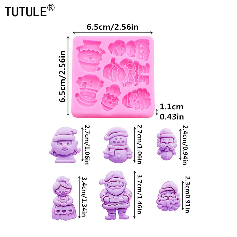 Santa Claus Silicone Mold Chri - Art Craft Glue ulasan dan harga