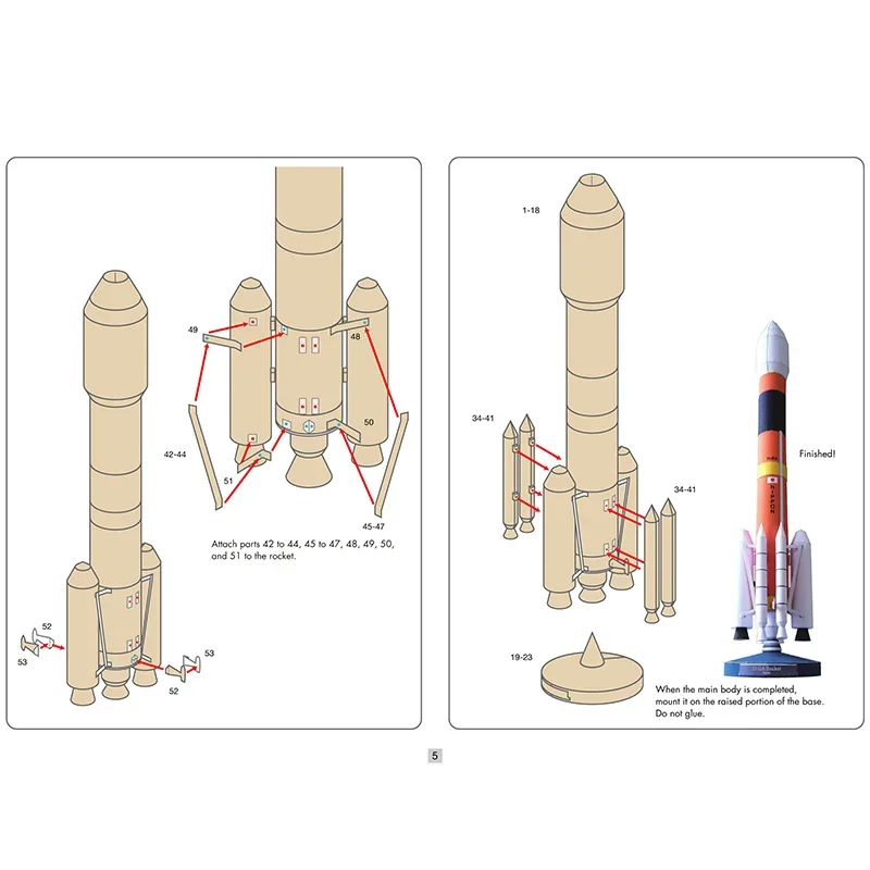 Japan H-2A Rocket Space Origam - Art And Craft Rocket ulasan dan harga