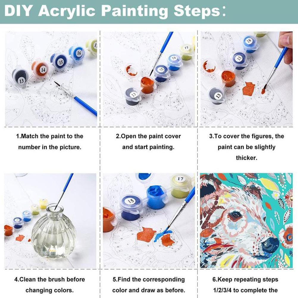 DIY Paint by Numbers Kit for A - Art Craft Number ulasan dan harga