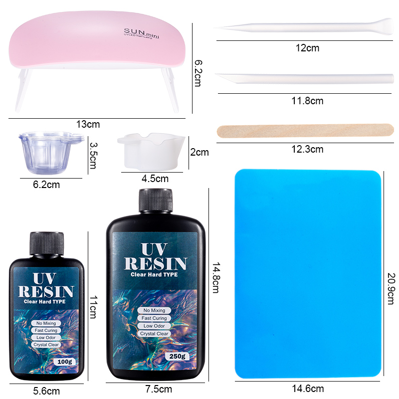100g/250g Clear UV Resin Hard  - Art Craft Glue ulasan dan harga
