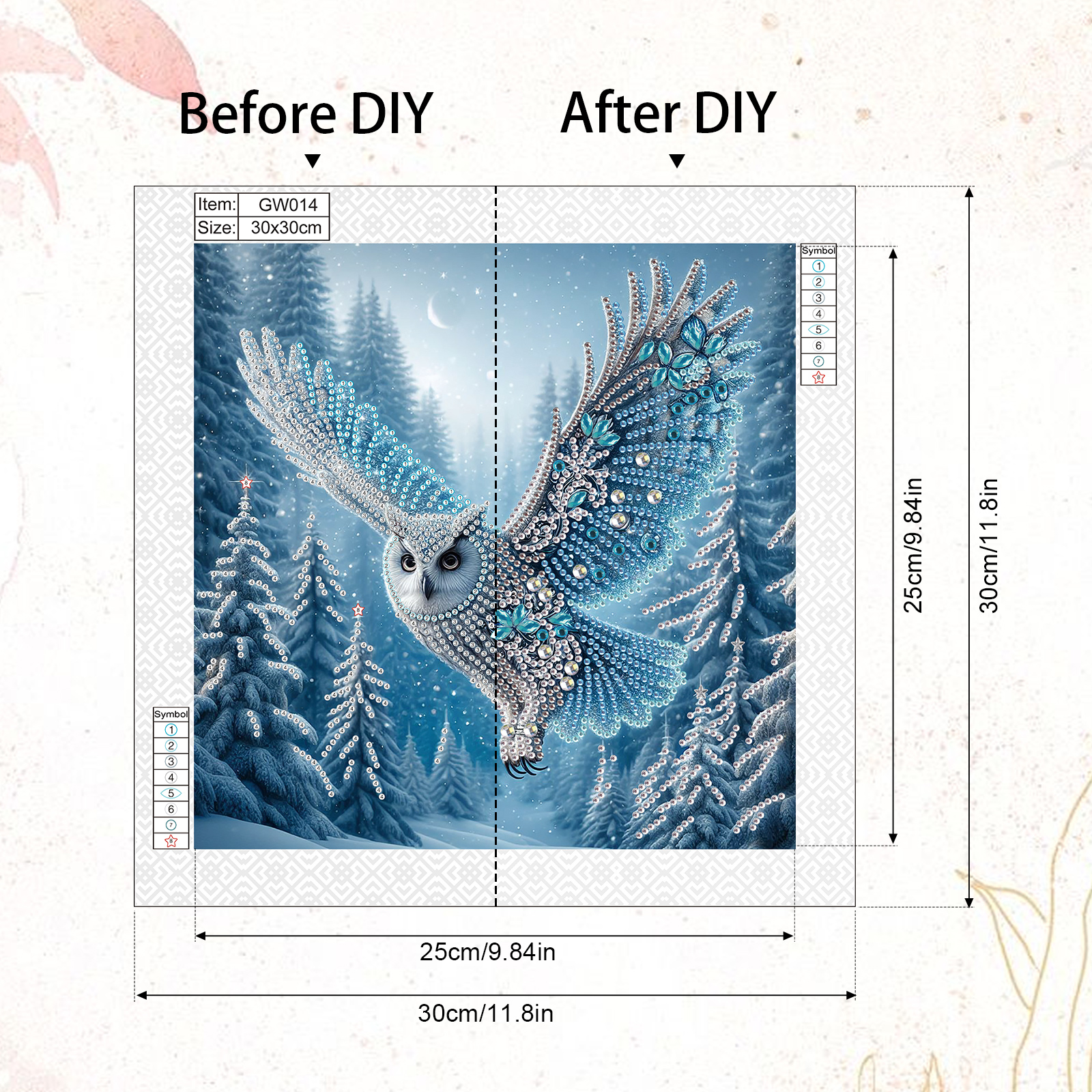 5D DIY Diamond Painting Kit Ow - Art Craft For Adults ulasan dan harga