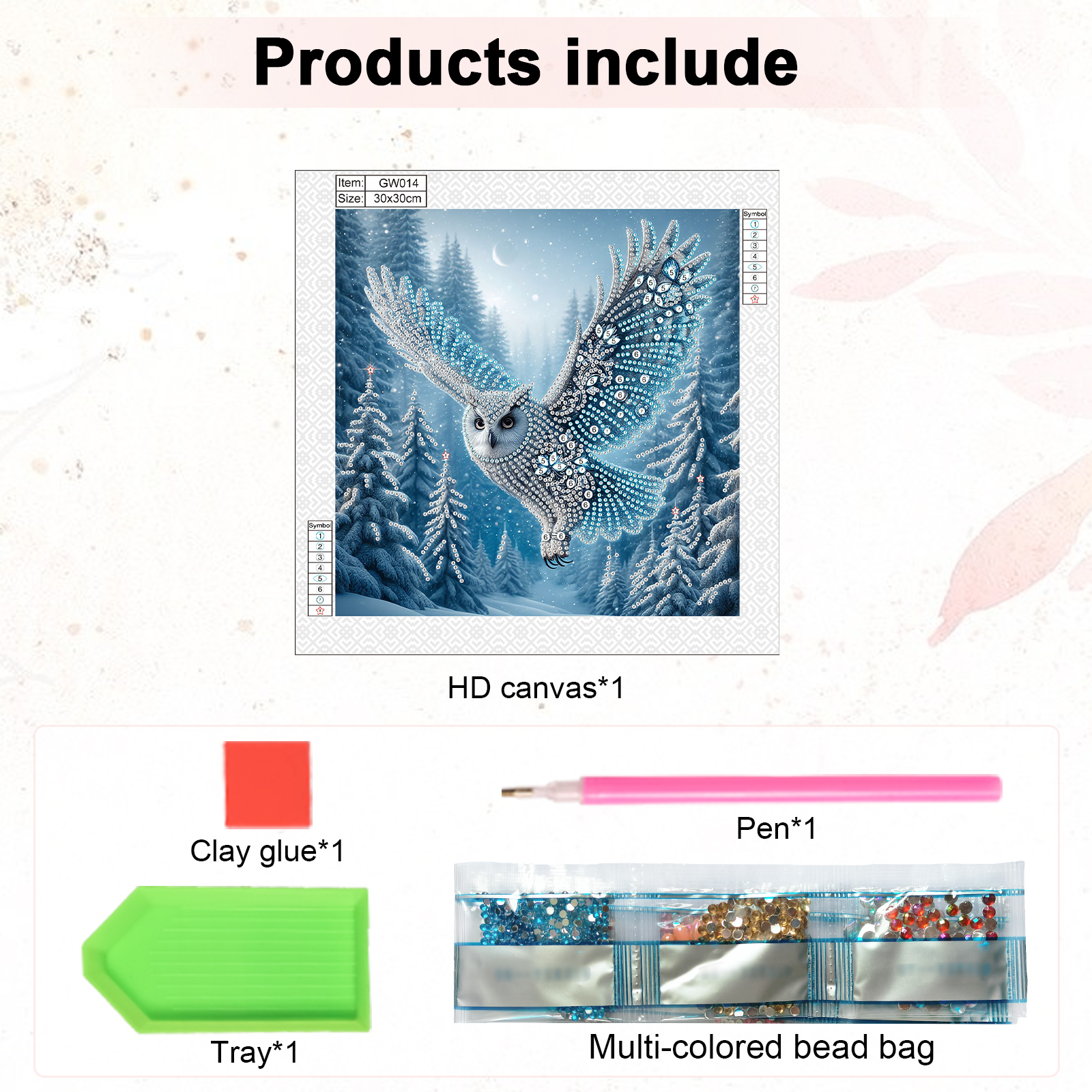 5D DIY Diamond Painting Kit Ow - Art Craft For Adults ulasan dan harga