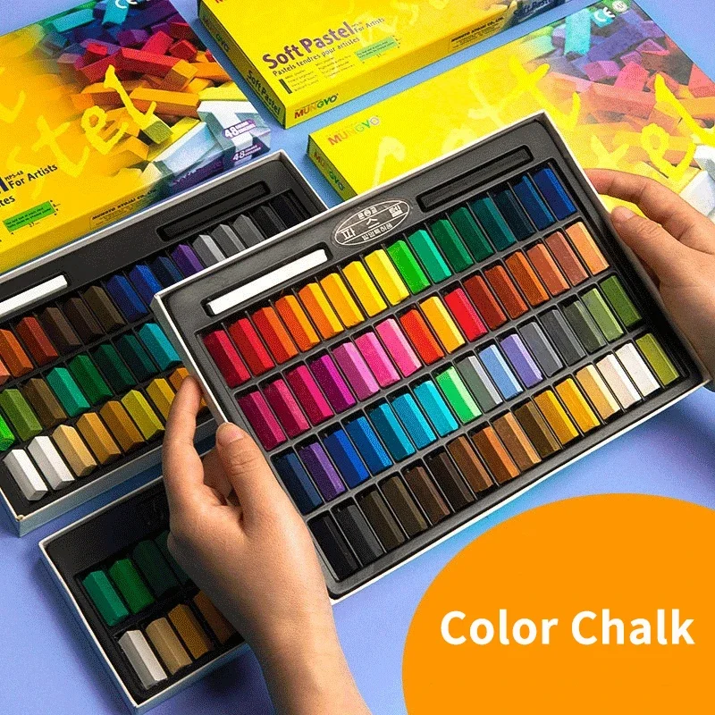 24/32/48/64 Color Chalk Set Co - Chalk Pastel Set ulasan dan harga