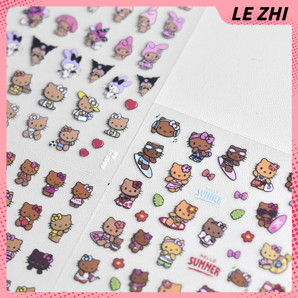 Kawaii Cartoon Nail Art Sticke - Art Craft Movement ulasan dan harga