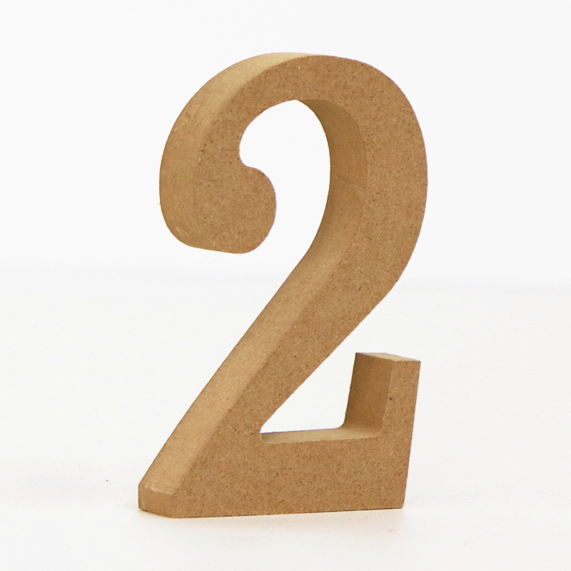 1pc 10cm Wood Color Numbers 0- - Art Craft Number ulasan dan harga